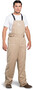 OEL 3X Natural Cotton Blend Premium Sateen Flame Resistant Bib-Overall With Non-Metallic Zipper Hook and Loop Closure