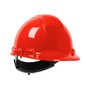 Protective Industrial Products Red Whistler™ HDPE Non-Vented Cap Style Hard Hat With Wheel Ratchet/4 Point Nylon Webbing Cradle Suspension