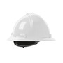 Protective Industrial Products White Kilimanjaro™ HDPE Vented Full Brim Hard Hat With Wheel Ratchet/4 Point Nylon Webbing Cradle Suspension