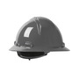 Protective Industrial Products Dark Gray Dynamic® Kilimanjaro™ HDPE Full Brim Hard Hat With Wheel/4-Point Ratchet Suspension
