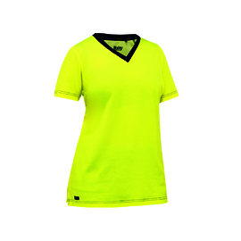 Protective Industrial Products Women's Medium Hi-Vis Yellow Bisley® Fresche® Lightweight Cotton/Polyester Short Sleeve T-Shirt With Cotton Backing