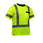 Protective Industrial Products 2X Hi-Viz Yellow Bisley® Fresche® Lightweight Cotton/Polyester Short Sleeve T-Shirt With Cotton Backing And Chest Pocket