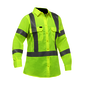 Protective Industrial Products Women's Medium Hi-Vis Yellow Bisley® X Airflow™ Lightweight Ripstop Cotton/Polyester Long Sleeve Shirt With Two Chest Pockets And Adjustable Sleeve Cuff