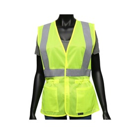 Protective Industrial Products Women's Small - Medium Hi-Viz Yellow Viz-Up™ Mesh/Polyester Vest