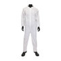 Protective Industrial Products Large White Polypropylene/SMS Disposable Coveralls