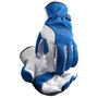 Protective Industrial Products Large Blue And White Caiman® Cowhide Unlined Drivers Gloves