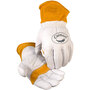 Protective Industrial Products Medium 11" White And Gold Premium Top Grain Goatskin/Leather Wool Lined Welders Gloves