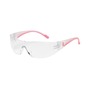 Protective Industrial Products Eva® Rimless Pink Safety Glasses With Clear Bouton Optical Anti-Scratch Lens