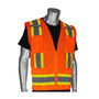 Protective Industrial Products Large Hi-Viz Yellow And Orange Polyester/Mesh Vest