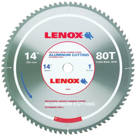 Lenox® 14" 80 Teeth Extended Life™ Titanium Carbide Tipped Circular Saw Blade