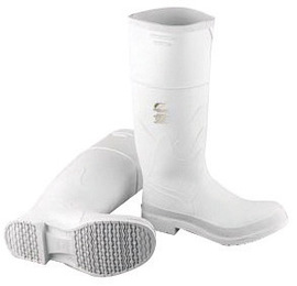 Dunlop® Protective Footwear Size 11 Onguard White 16" PVC Knee Boots