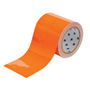Brady® 2" X 100' Orange 8 mil Polyester ToughStripe® Floor Marking Tape