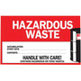 Brady® 4" X 6" Black/Red/White Permanent Acrylic Vinyl Label (50 Per Pack) "ACCUMULATION START DATE___ START DATE___CONTENTS___ HANDLE WITH CARE! CONTAINS HAZARDOUS OR TOXIC WASTES"