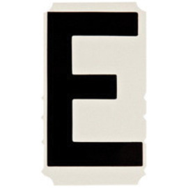 Brady® 4" Black Quik-Align® Vinyl Letter Label "E"