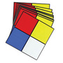 Brady® 5" X 5" Black/Blue/Red/Yellow/White Pressure Sensitive Adhesive Vinyl Hazardous Material Signal (10 Per Pack)