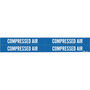 Brady® 1 1/8" X 7" Blue Vinyl Pipe Marker "COMPRESSED AIR"