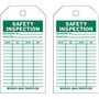 Brady® 5 3/4" X 3" Green/White Heavy-Duty Polyester Tag (10 Per Pack) "EQUIPMENT ID___LOCATION___DATE___BY___DATE___BY___"