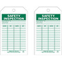 Brady® 7" X 4" Green/White Rigid Polyester Safety Inspection Tag (10 Per Pack) "EQUIPMENT ID___LOCATION___DATE___BY___DATE___BY___"