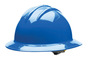Bullard® Pacific Blue HDPE Full Brim Hard Hat With Ratchet/6 Point Ratchet Suspension