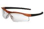 Crews Safety Products Dallas™ Orange Safety Glasses With Clear Anti-Fog Lens