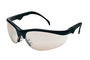 Crews Klondike® Plus Black Safety Glasses With Clear Mirror/Anti-Scratch/Indoor/Outdoor Lens