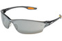 Crews Law® 2 Gray Safety Glasses With Gray Mirror/Anti-Scratch Lens