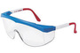 Crews Stratos® Blue Safety Glasses With Clear Anti-Scratch Lens