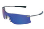 Crews Rubicon® Gray Safety Glasses With Green Mirror/Anti-Scratch Lens