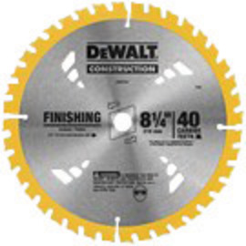 DEWALT® 8 1/4" 40 Teeth Series 20™ Tungsten Carbide Tipped Circular Saw Blade