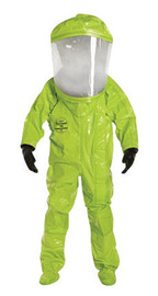 DuPont™ Large Yellow Tychem® 10000 28 mil Tychem® 10000 Encapsulated Level A Chemical Protective Suit (With Expanded Back And Rear Entry)