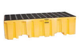 Eagle 51" X 26 1/4" X 13 3/4" Yellow HDPE Spill Containment Pallet