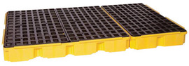 Eagle 78 1/4" X 51 1/2" X 6 1/2" Yellow HDPE Spill Containment Platform