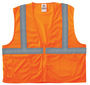 Ergodyne Small - Medium Orange GloWear® 8210Z Polyester Mesh Vest