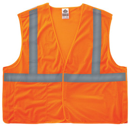 Ergodyne 2X - 3X Orange GloWear® 8215BA Polyester Mesh Vest