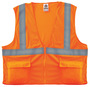 Ergodyne Small - Medium Orange GloWear® 8220Z Polyester Mesh Vest