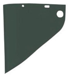 Honeywell Fibre-Metal® 9 3/4" X 19" X .06" Green Shade 3 Propionate Faceshield