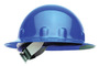Honeywell Blue Fibre-Metal® E-1 Thermoplastic Full Brim Hard Hat With Ratchet/8 Point Swingstrap™ Ratchet Suspension