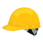 Honeywell Yellow Fibre-Metal® E-2 Thermoplastic Cap Style Hard Hat With Ratchet/8 Point Swingstrap™ Ratchet Suspension