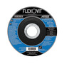 Flexovit® 7" X 1/4" X 7/8" HIGH PERFORMANCE™ 24 - 30 Grit Aluminum Oxide Grain Reinforced Type 28 Depressed Center Grinding Wheel