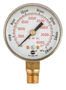 Harris® 2.5" Steel 500 PSI Replacement Regulator Pressure Gauge For Non-Corrosive Gas With 35 BAR (Dual Scale)