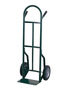 Harper™ Series 53T 600 lb Steel Industrial Hand Truck With 10" X 2" Solid Rubber Wheels, Dual Pin Handle And 7" X 14" Base Plate