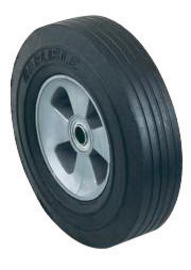 Harper™ 10" X 2 1/2" 400 lb Solid Rubber Wheel With 2 1/4" Offset Poly Hub And 3/4" Ball Bearing