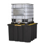 Justrite® 55" X 55" X 37 1/2" EcoPolyBlend™ Black Polyethylene Spill Control Pallet