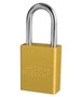 Master Lock® Yellow Aluminum Padlock With 1/4" X 1 1/2" X 3/4" Shackle (Keyed Alike)