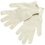 Memphis Glove Natural Large Cotton General Purpose Gloves With Knit Wrist Cuff