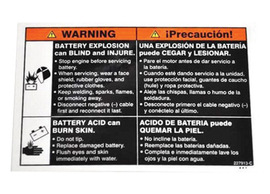 Miller® Label "Warning - Battery Explosion Can Blind" For Legend® 302 Welder/Generator