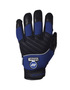 Miller® X-Large Black And Blue MetalWorker Leather Full Finger Mechanics Gloves With Neoprene And Velcro® Cuff