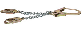 MSA 2.5" Rebar Chain Positioning Lanyard With Snap Hook Harness Connector