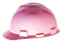 MSA Pink V-Gard® Polyethylene Cap Style Hard Hat With Pinlock/4 Point Pinlock Suspension