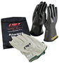 Protective Industrial Products Size 10 Black NOVAX® Rubber/Goatskin Class 00 Linesmens Gloves